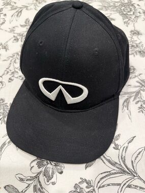 Black Infinity Logo Baseball Cap